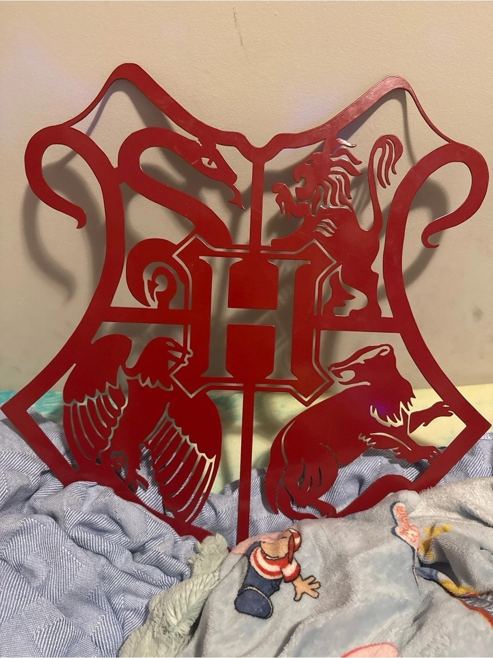 Harry Potter Red Metal Wall Decor